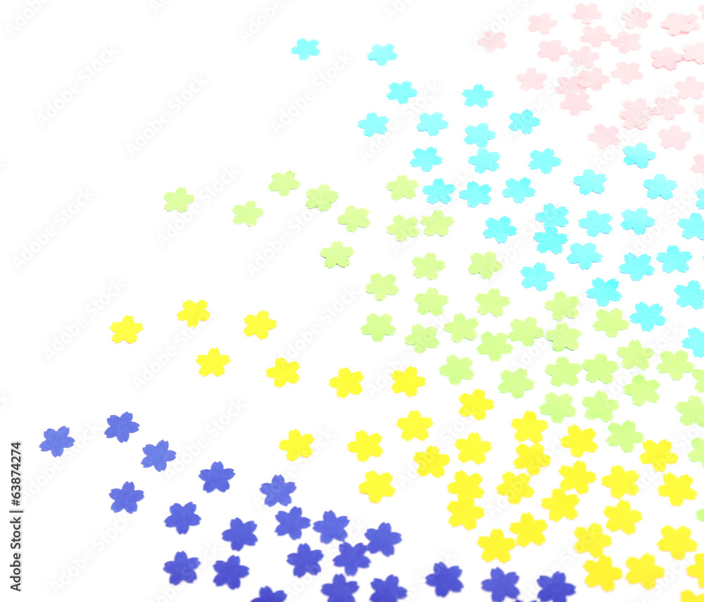 Confetti isolated on white Confetti isolated on white
