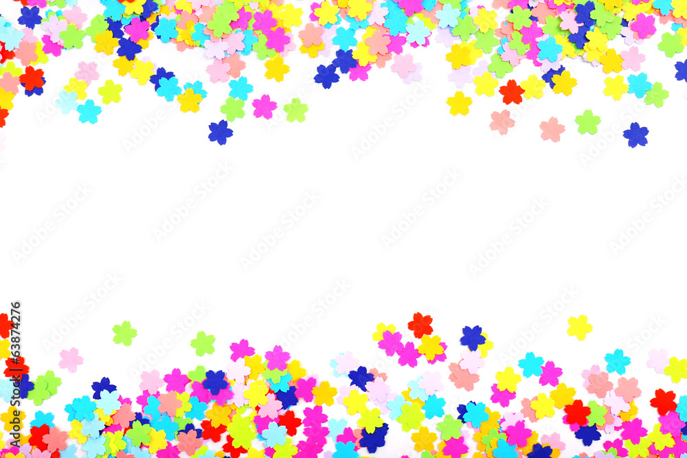Confetti isolated on white Confetti isolated on white