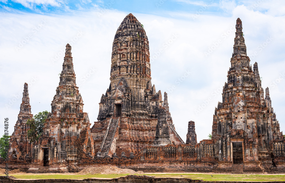 Ruins of ancient Chaiwattanaram temple in Ayuttaya, Thailand Ruins of ancient Chaiwattanaram temple in Ayuttaya, Thailand