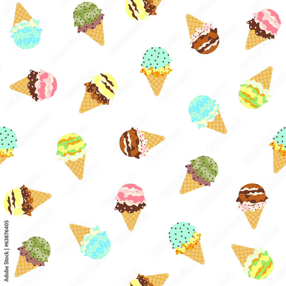 アイスクリーム背景 コーン Stock Vector Adobe Stock