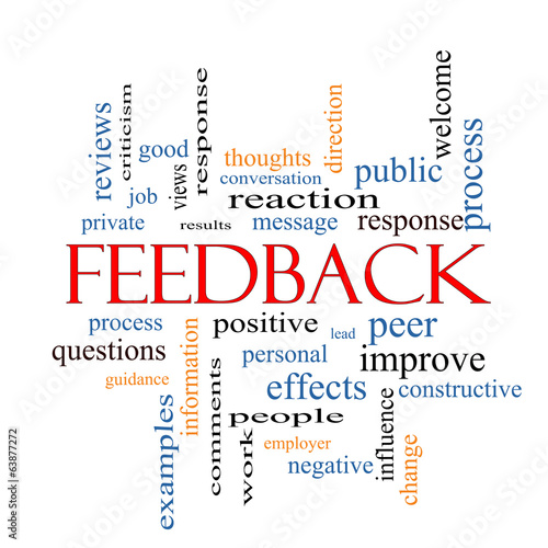 Canvas Print Feedback Word Cloud Concept