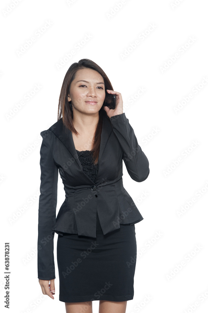 Beautiful woman calling by phone