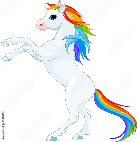 Rainbow horse