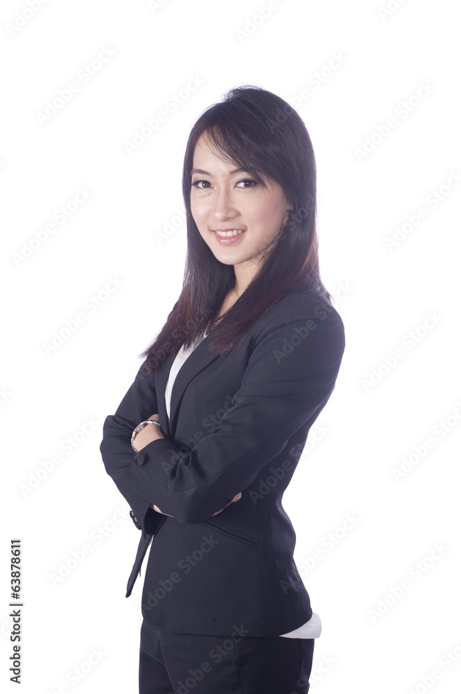 Asian business woman give you excellent gesture, Asian business woman give you excellent gesture,