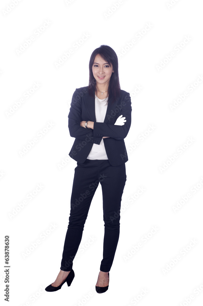 Asian business woman give you excellent gesture, Asian business woman give you excellent gesture,