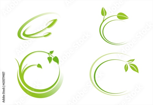 leaves, plant, icons , nature, Eco friendly business logo