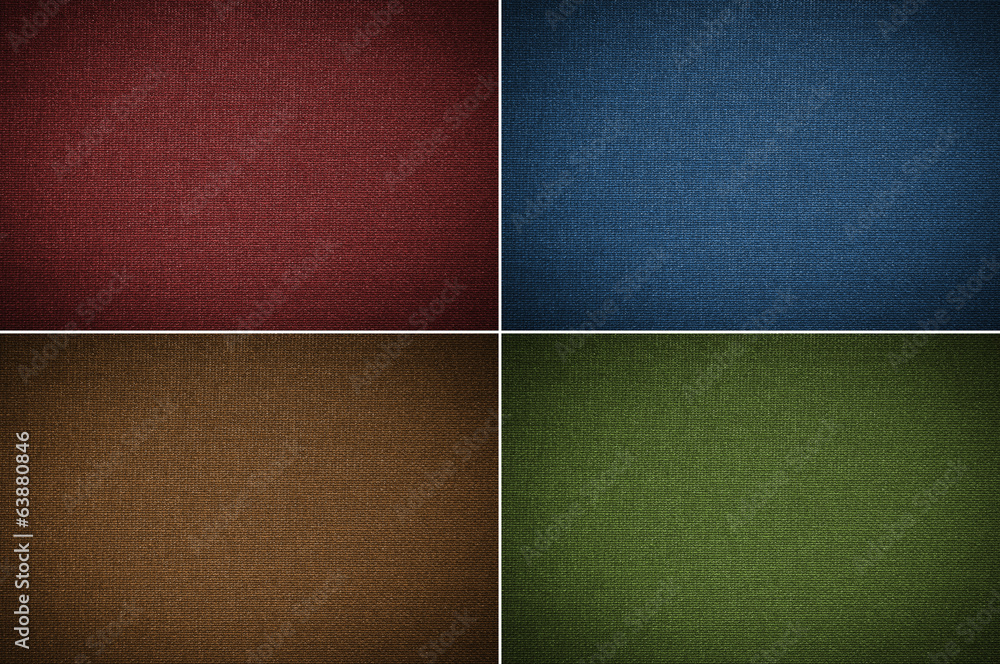 Fototapeta premium Set fabric texture background