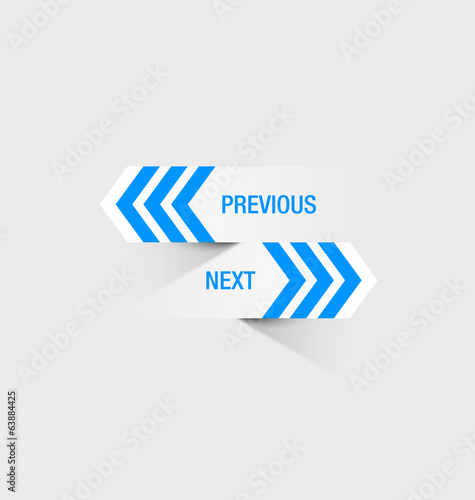 Previous and next buttons