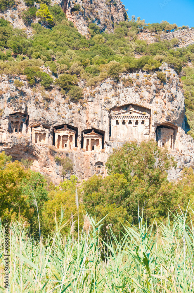 Lycian tombs in Turkey