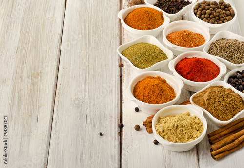 Assortment of  spices