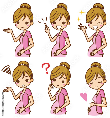 妊婦　表情