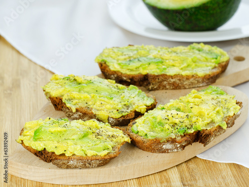 Avocado on bread