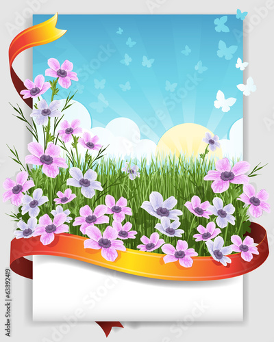 floral banner