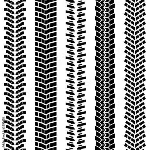 Off-road tire tracks