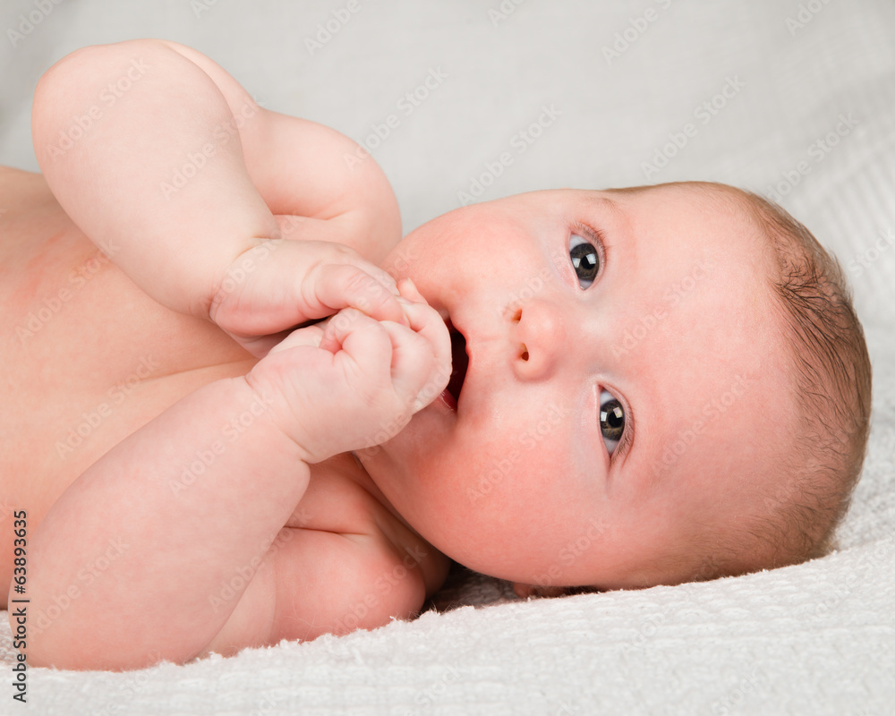 Portrait of happy infant baby boy child Portrait of happy infant baby boy child
