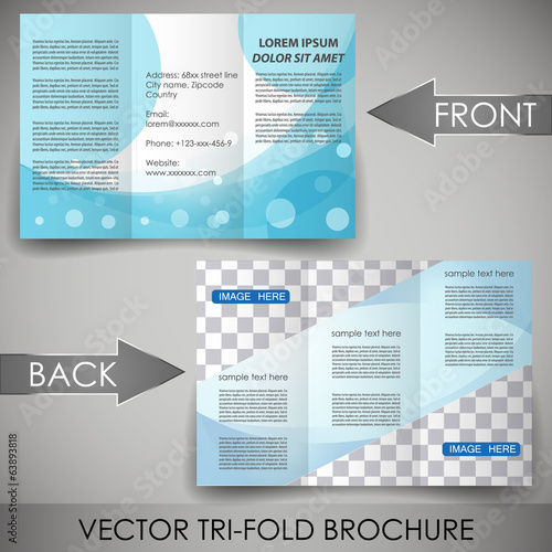 Business flyer template, corporate brochure or cover design