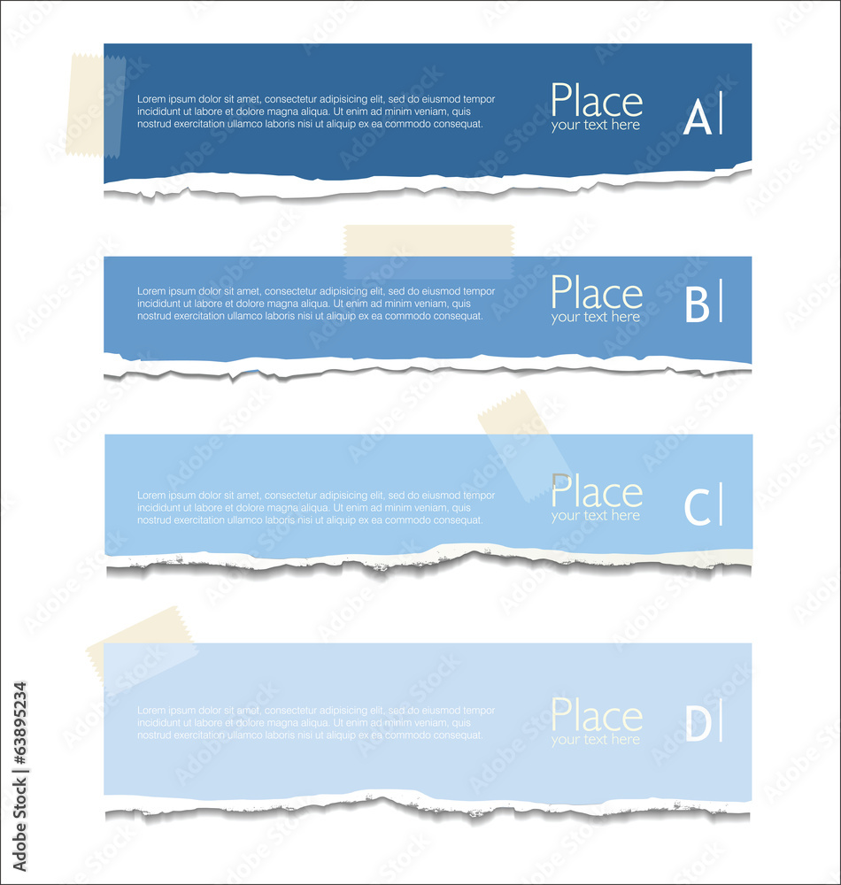 Fototapeta premium Torn paper background with space for text