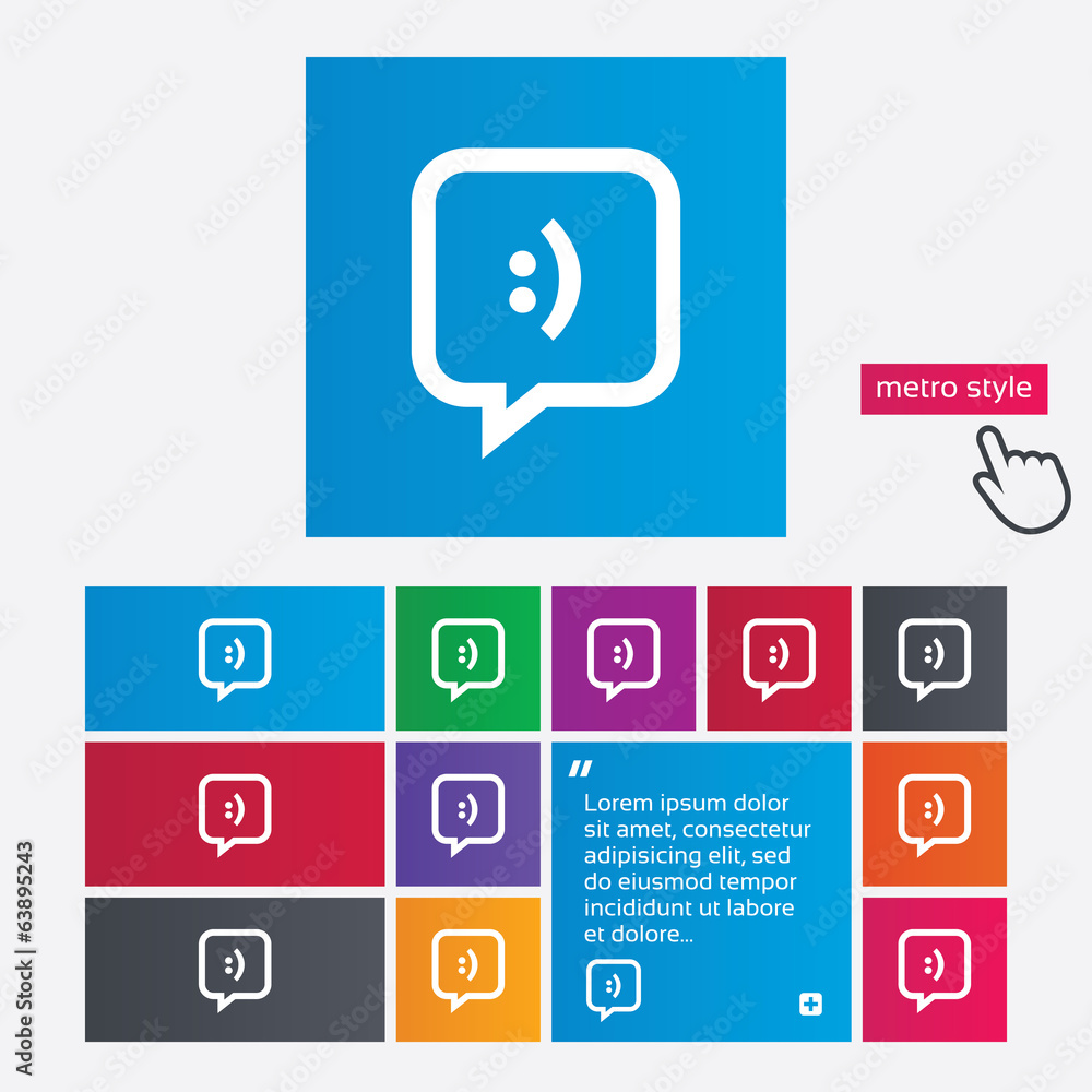 Chat sign icon. Speech bubble symbol. Chat sign icon. Speech bubble symbol.
