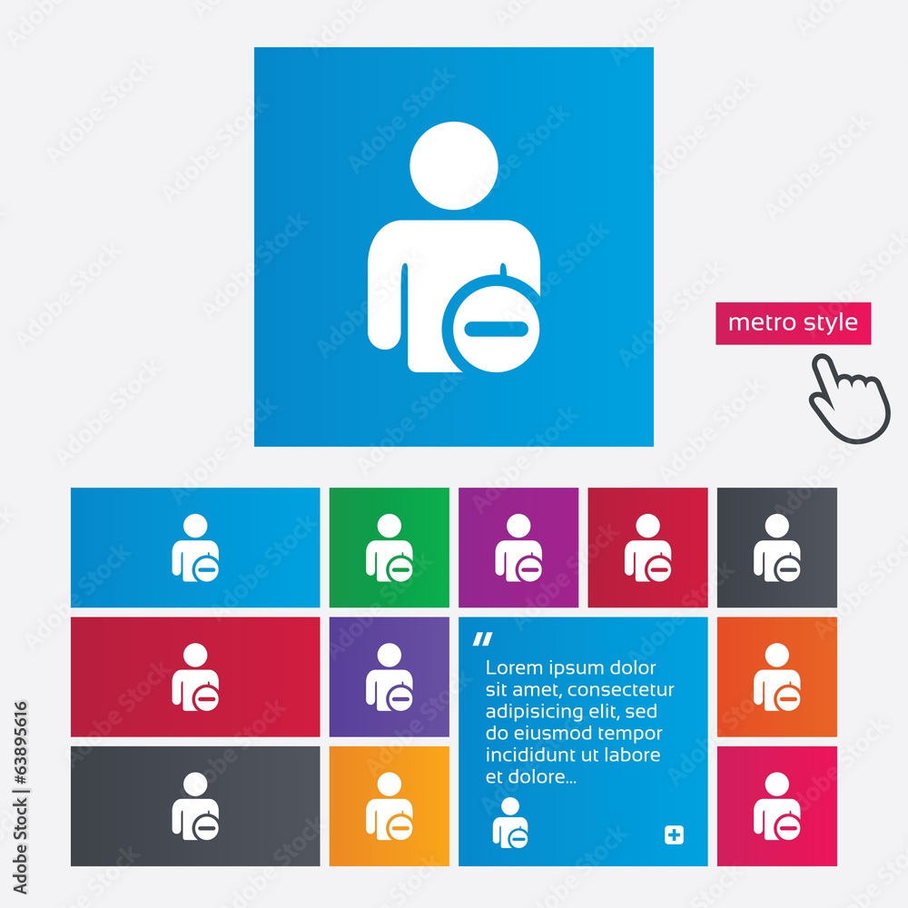 Delete user sign icon. Remove friend symbol. Delete user sign icon. Remove friend symbol.