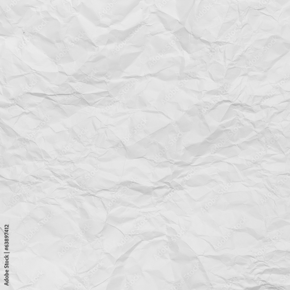 White crumpled paper abstract White crumpled paper abstract