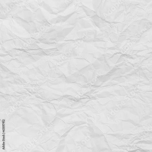 White crumpled paper abstract