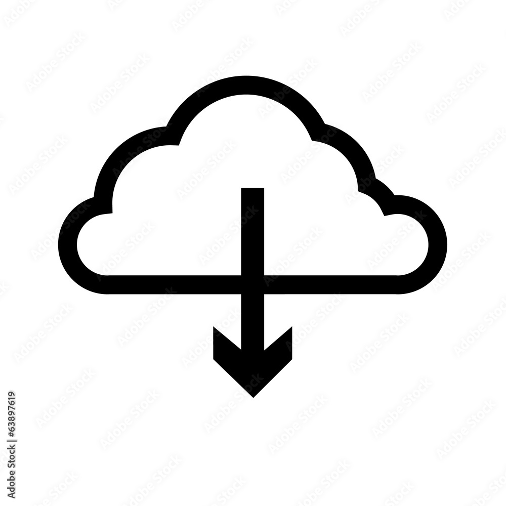 Cloud download icon Cloud download icon
