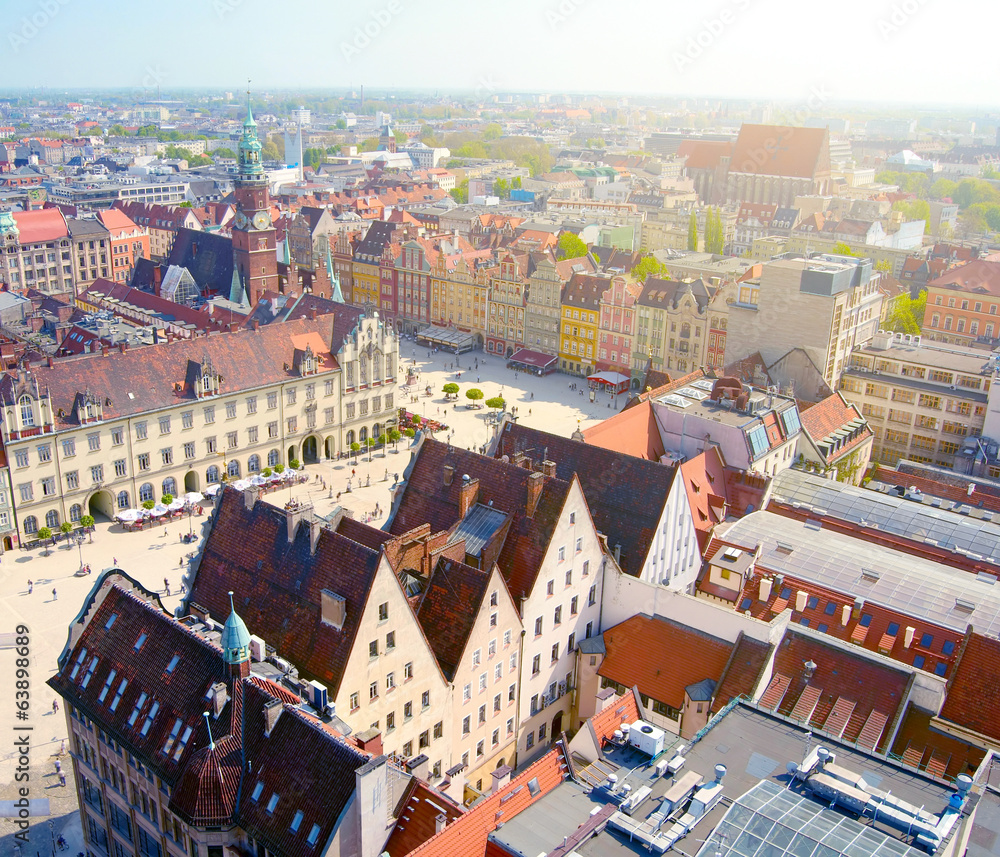 Obraz premium Wroclaw town market