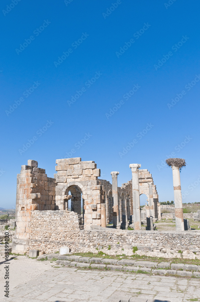 Forum Therms at Volubilis, Morocco