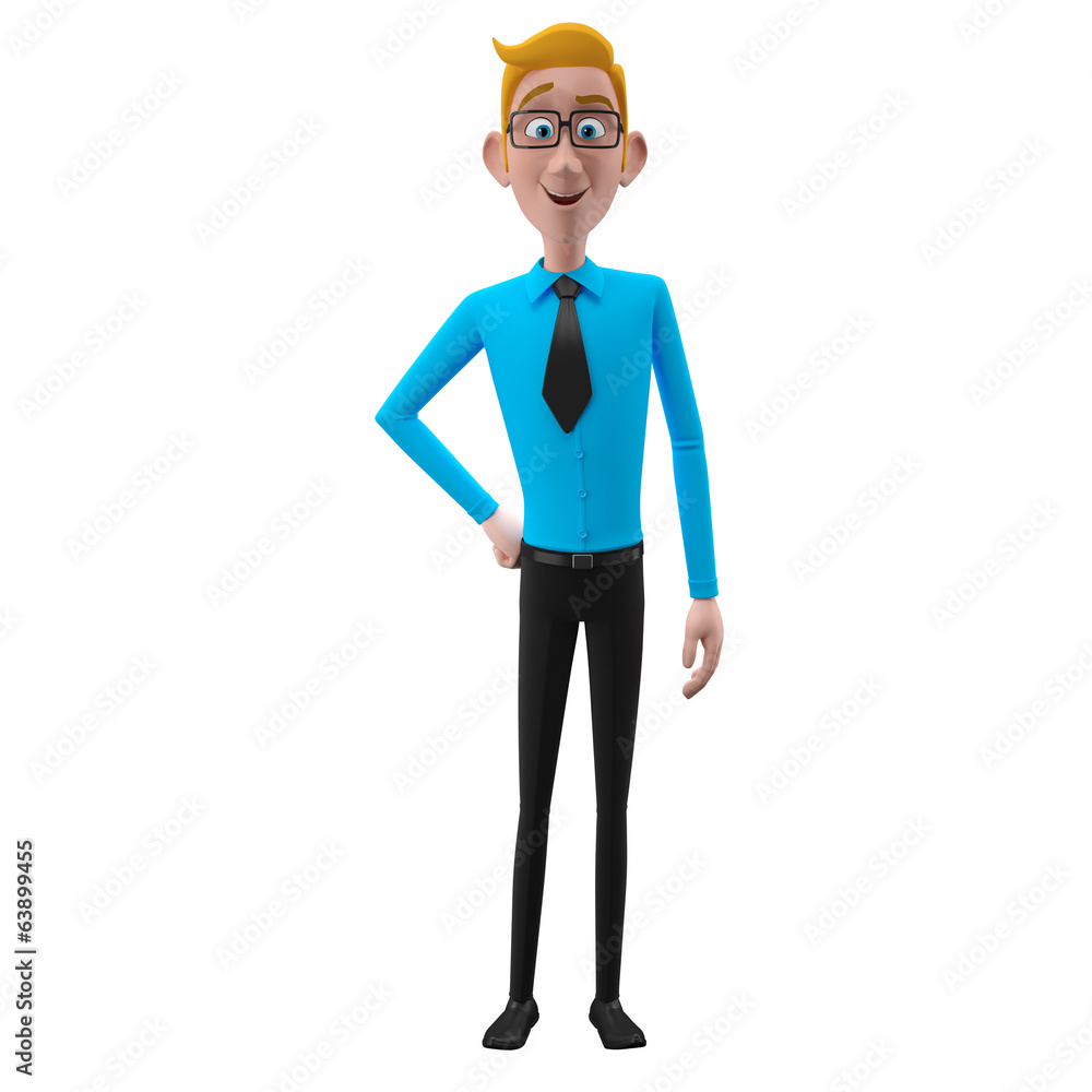 3d office man 3d office man