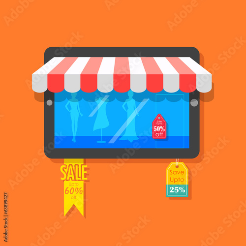 Online Shopping and Sale concept