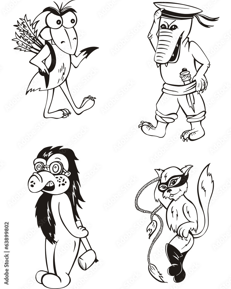 funny animal characters