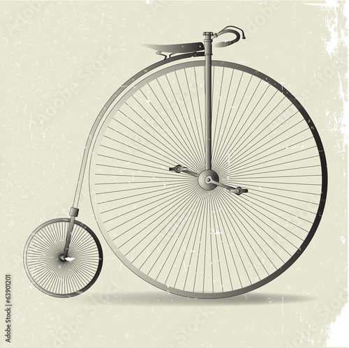 Grunge Penny Farthing Image