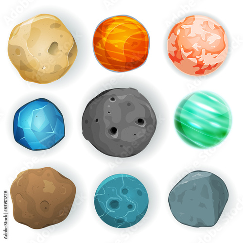 Comic Planets Set