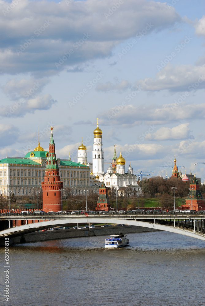 Moscow Kremlin panorama.