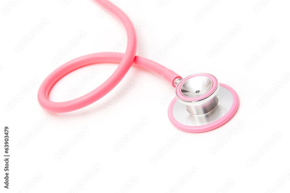 Stethoscope isolated on a white studio background. Stethoscope isolated on a white studio background.