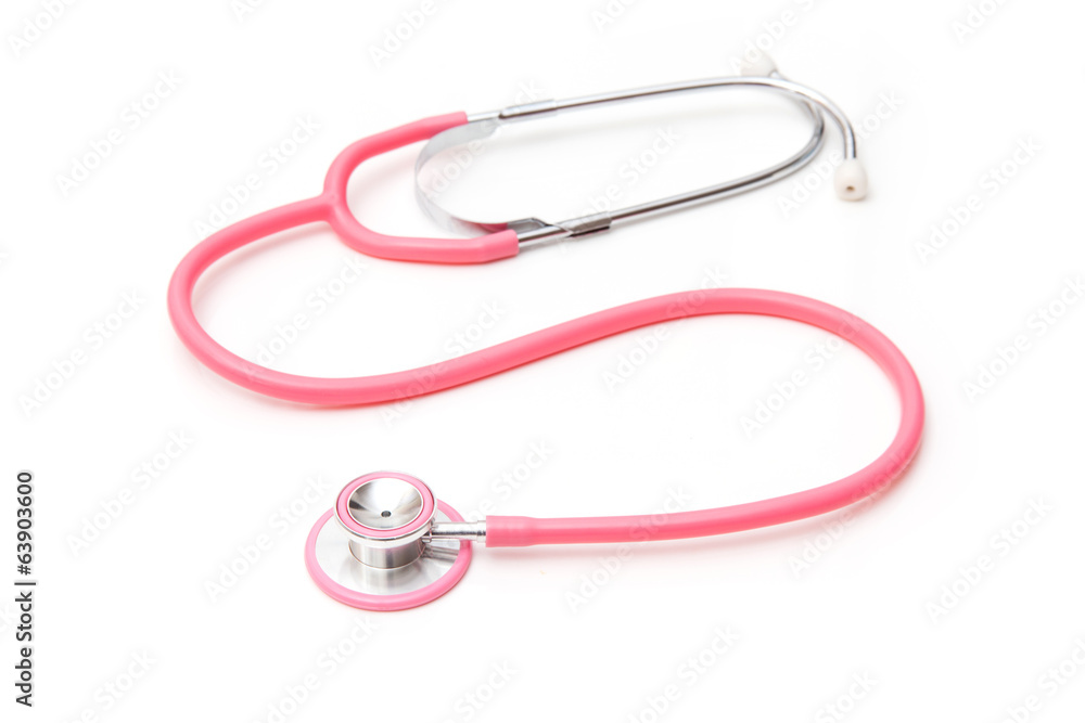 Stethoscope isolated on a white studio background. Stethoscope isolated on a white studio background.