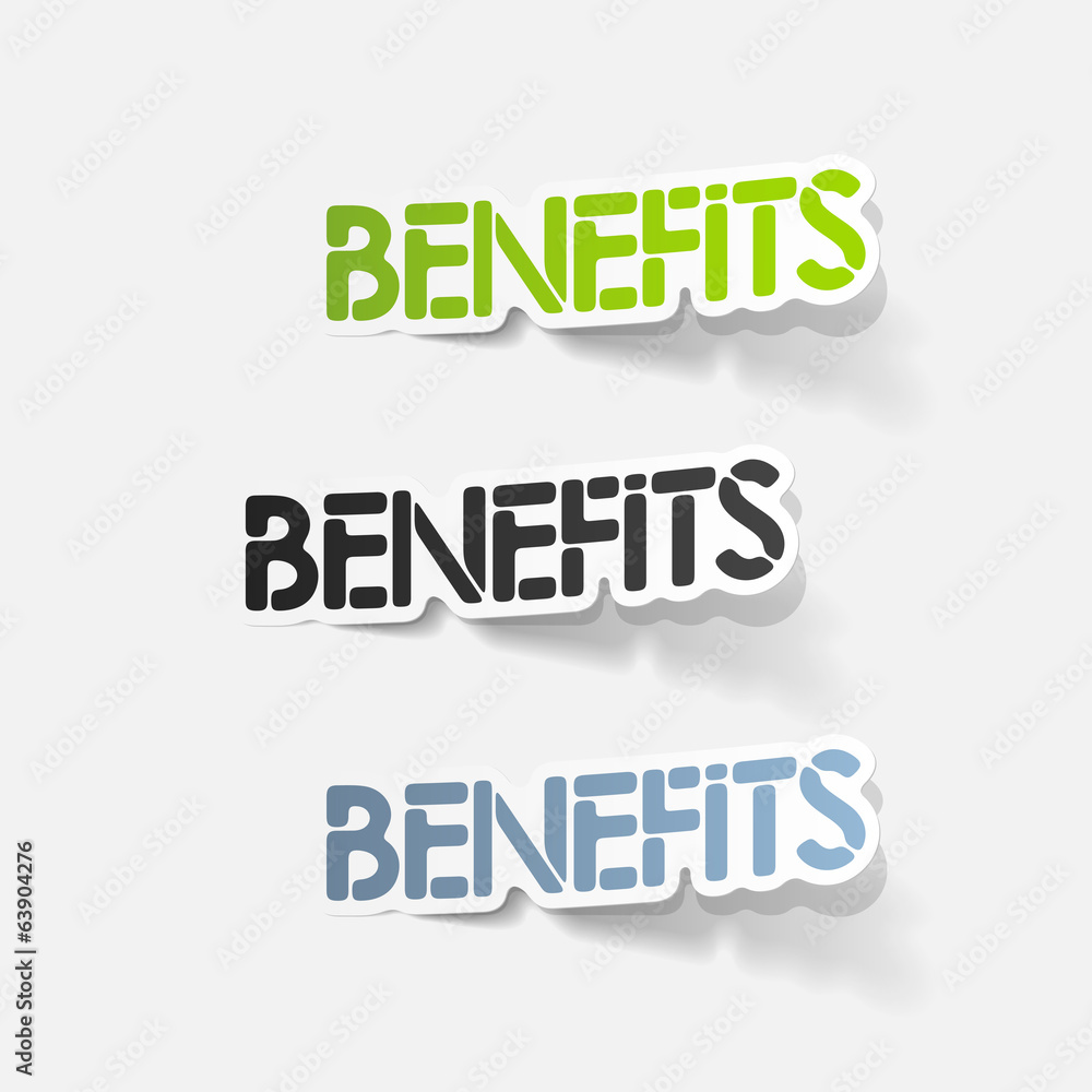 realistic design element: Benefits