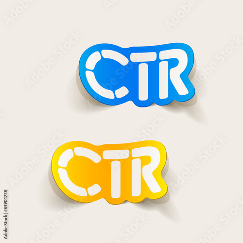 realistic design element: ctr