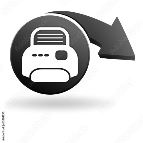 imprimer sur symbole noir