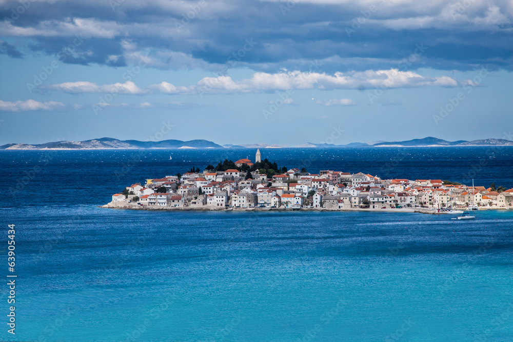 Primosten, famous touristic destination in Croatia