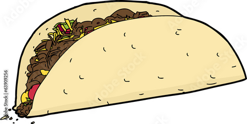 Isolated Taco