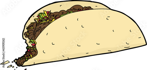 Taco with Missing Bite