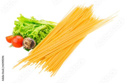 Raw spaghetti