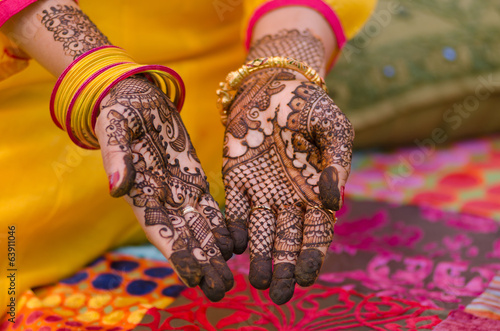 henna design, bride , wedding , Rajasthan, India