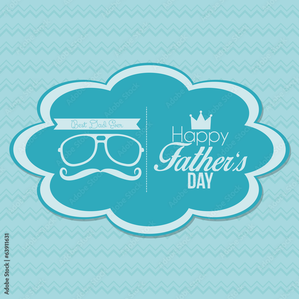 Happy Father's Day Template Card Background