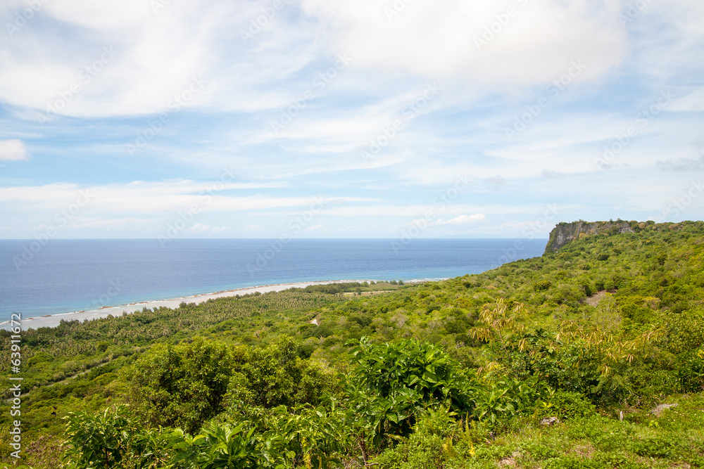 View of Ritidian point in Guam