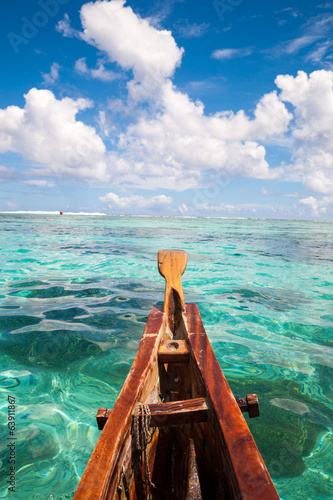 Sea landscape on the boat in Guam