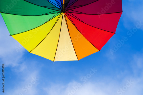 Rainbow umbrella s background