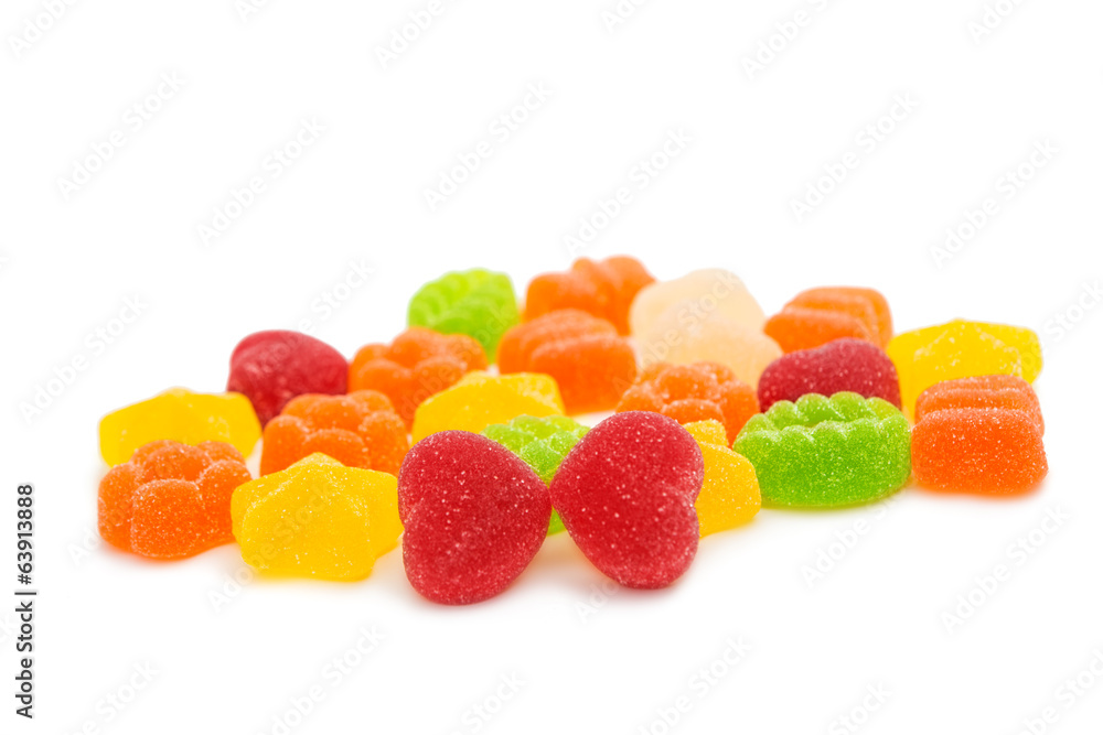 jelly candies isolated