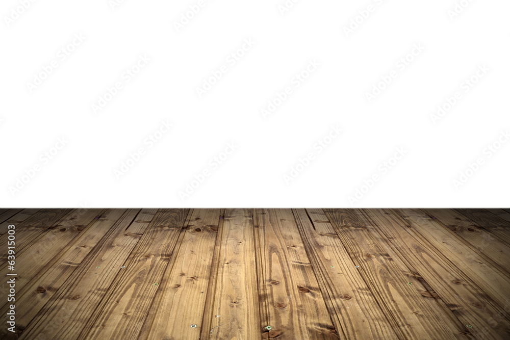 blank isolated wooden veranda